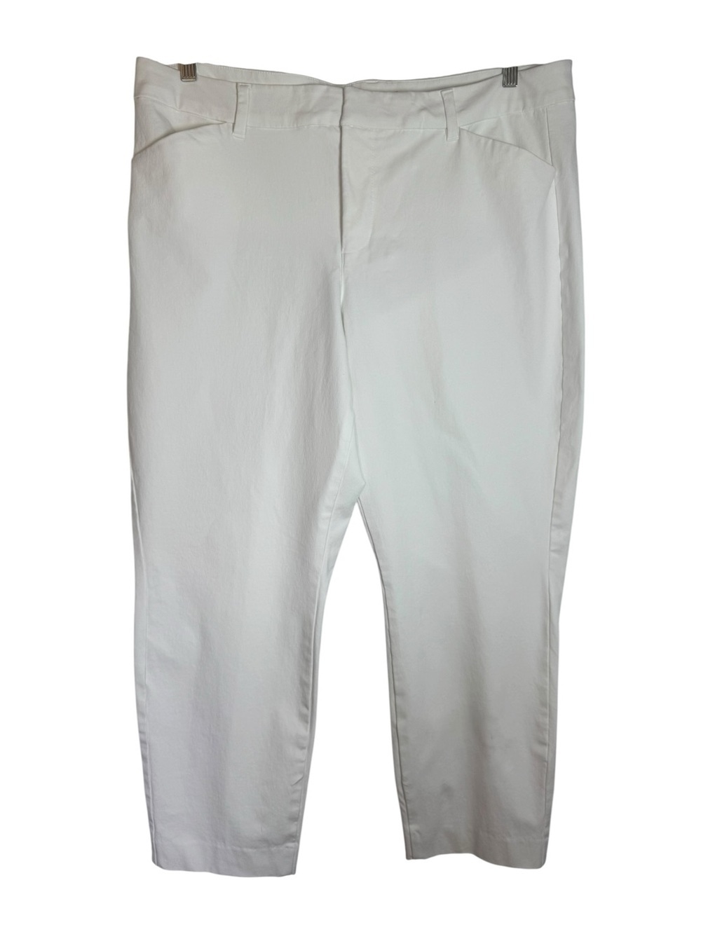 Old Navy High Rise White Pixie Cropped Women's Pants Size 20